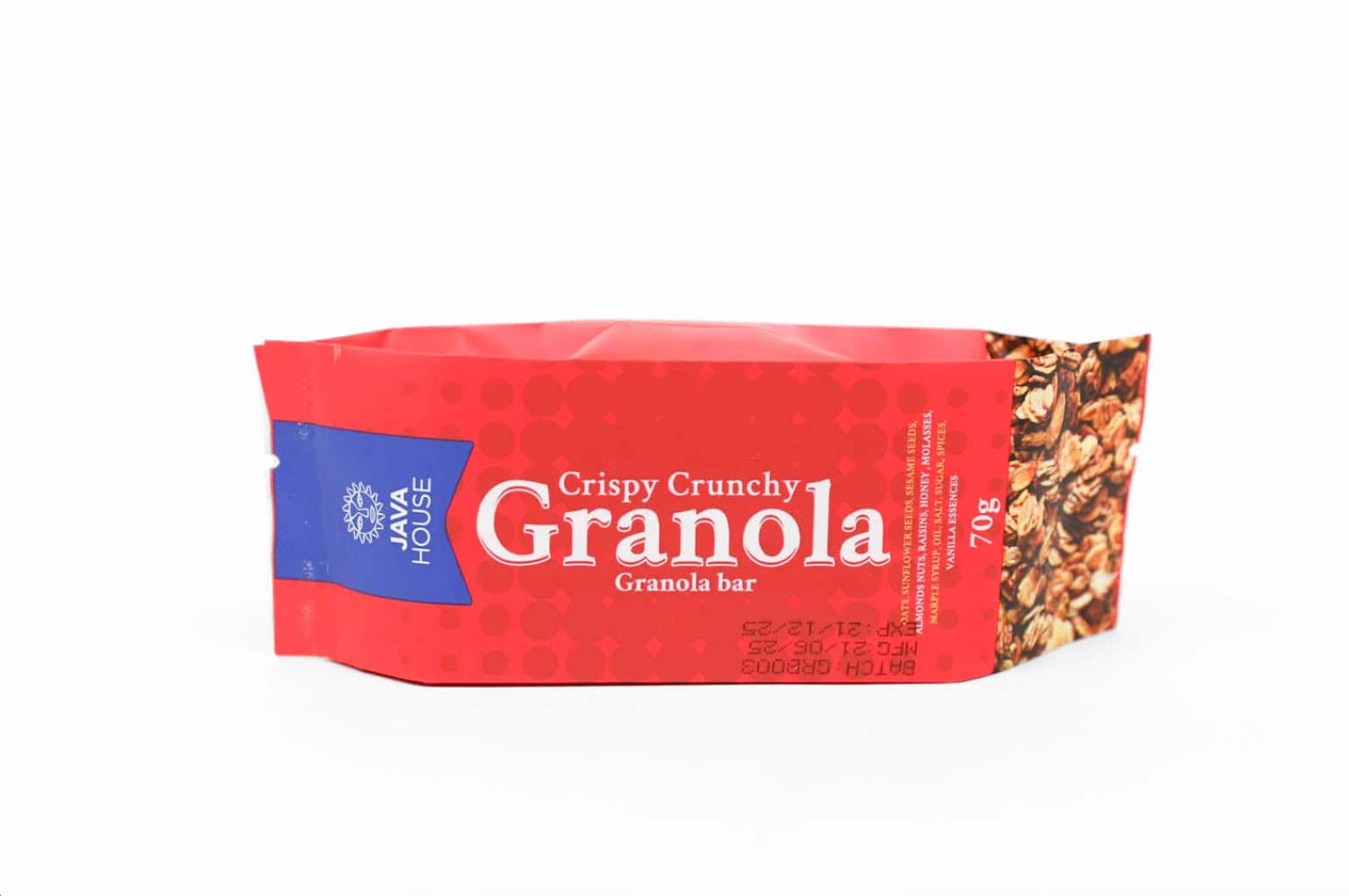 JAVA CRISPY CRUNCHY GRANOLA BAR 70G